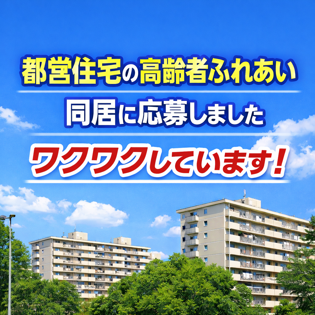 高齢者ふれあい同居プロジェクト｜都営住宅で新生活